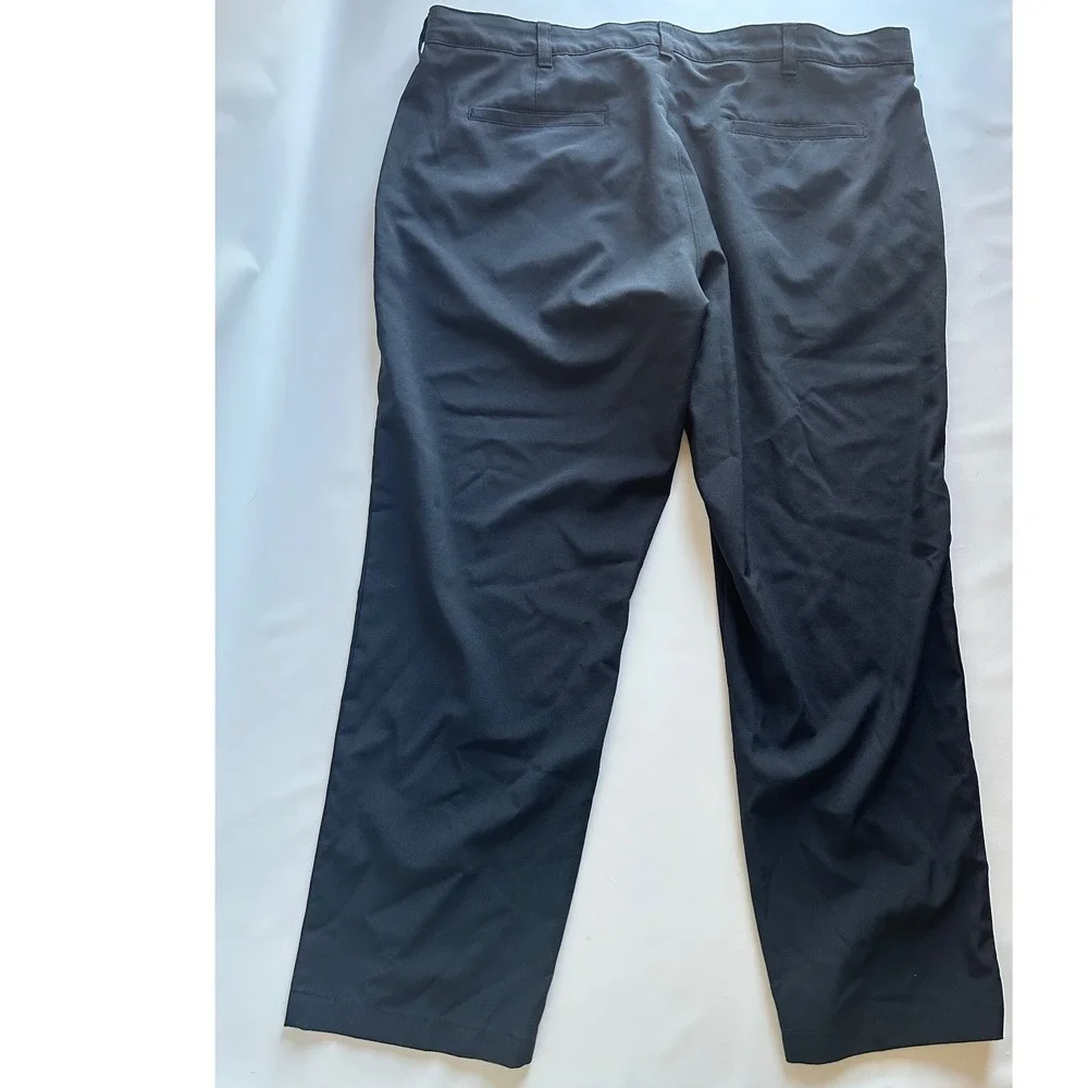 Ben Hogan Mens Black‎ Performance Golf Pants Stretch Waist 40x30 Straight Leg